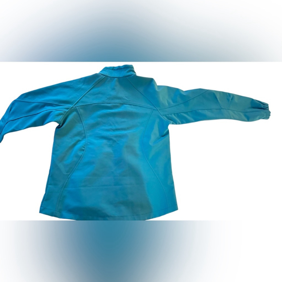 BLACK DIAMOND Soft Shell Jacket Sz L blue Collar Pockets Poly Spandex - Picture 2 of 7